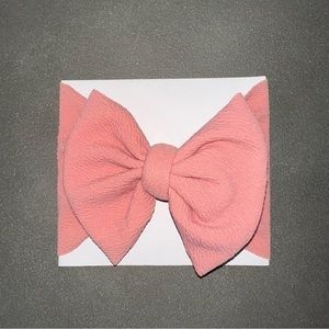 Light pink bow headband new